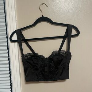Princess Polly Black Bustiers Crop Top